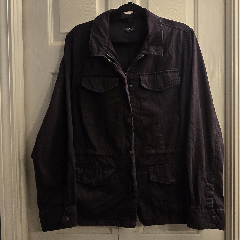 A.N.A Women's Black Utility Jacket